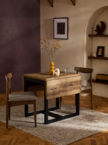Dark Bronx '2 to 4 Seater Foldable Extending Dining Table (972250) | €305
