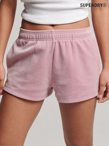 Superdry Logo Velour With Linen Shorts (972380) | €26