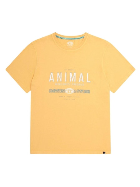 Animal Yellow Mens Jacob Organic T-Shirt (972726) | 79 SAR