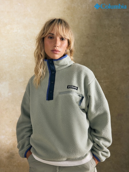 Columbia Womens Helvetia II Cropped Sherpa Half Snap Fleece (972925) | AED189