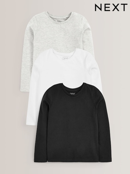 Monocromático - Long Sleeve Basic T-Shirts 3 Pack (3-16yrs) (973312) | 15 € - 24 €