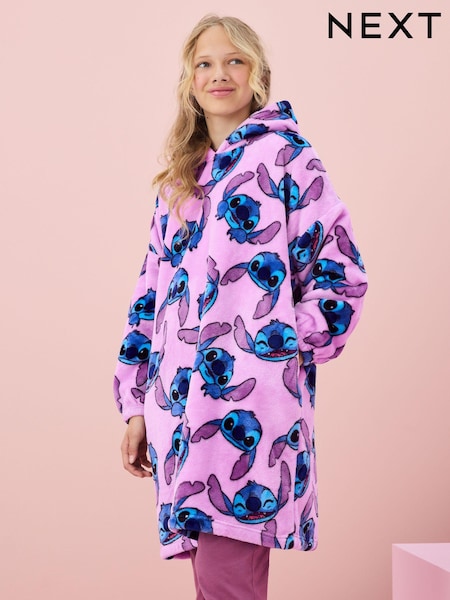 Lilac Purple Lilo And Stitch License Hooded Blanket (3-16yrs) (973845) | €19 - €26