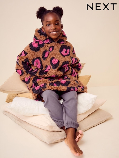 Ecru Animal Print Blanket Hoodie (3-16yrs) (973934) | €17 - €24