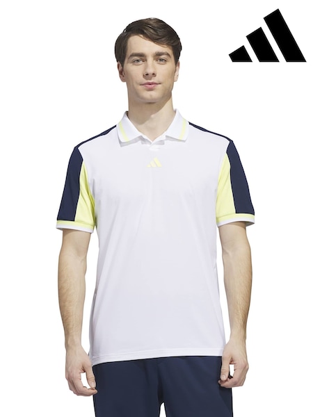 White - Regular Adidas Golf Beyond The Course Twistknit Polo Shirt