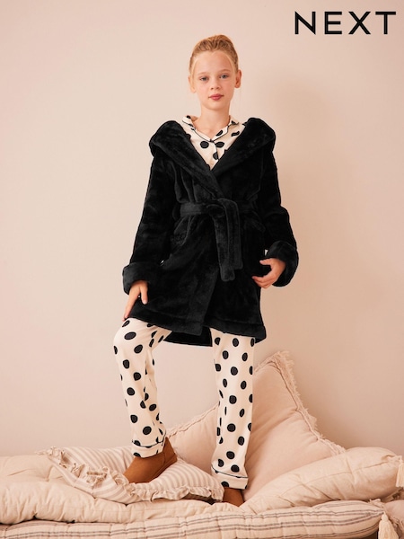 שחור - Soft Touch Fleece Dressing Gown (9mths-16yrs) (974533) | ‏63‏₪ - ‏101‏ ₪