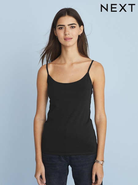 Black Thin Strap Vest (974787) | ₪22