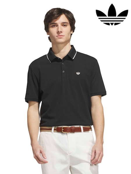 Black - Regular Adidas Original F Solid Polo Shirt