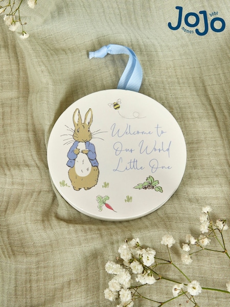 JoJo Maman Bébé Peter Rabbit Welcome to Our World Plaque (975404) | R$ 70