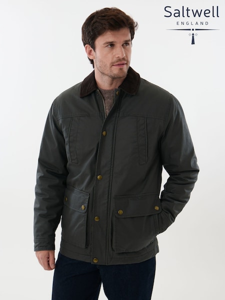 Green - Regular Saltwell Corduroy Collared Jacket