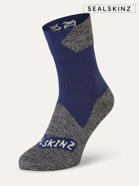 Sealskinz Blue Bircham Waterproof All Weather Ankle Length Socks (976181) | €47