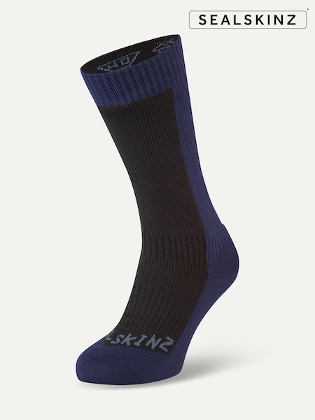 Sealskinz Blue Starston Waterproof Cold Weather Mid Length Socks (976256) | 33 €