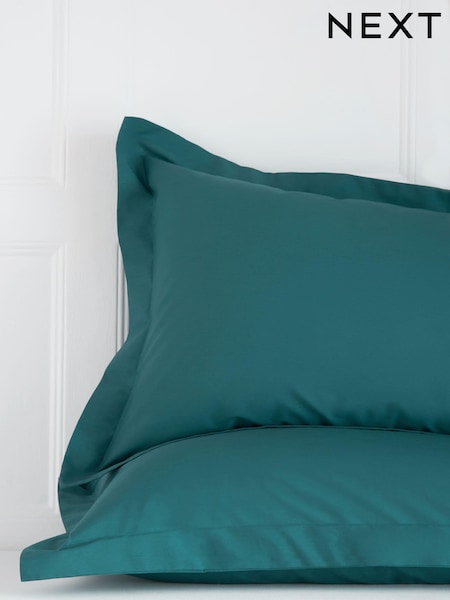 Set of 2 Blue Dark Teal Cotton Rich Pillowcases (976438) | $13 - $17