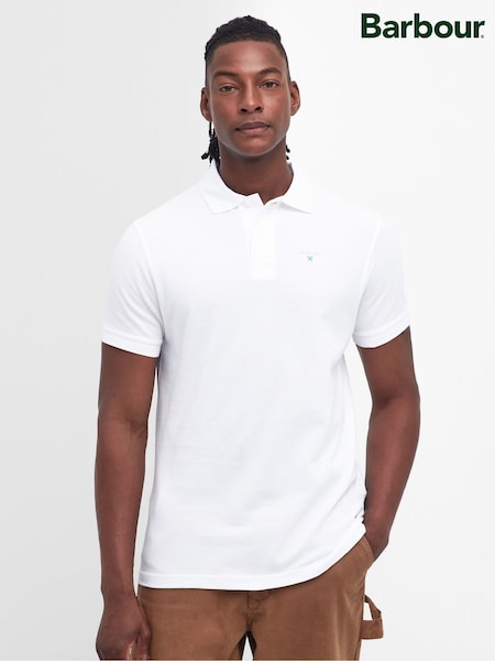 Barbour White 100% Cotton Sports Polo Shirt (976739) | €77