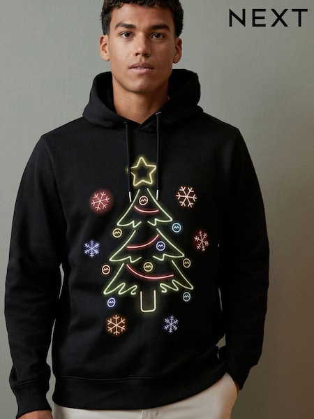 Black Overhead Hoodie Christmas Sweatshirt (977340) | €17.50