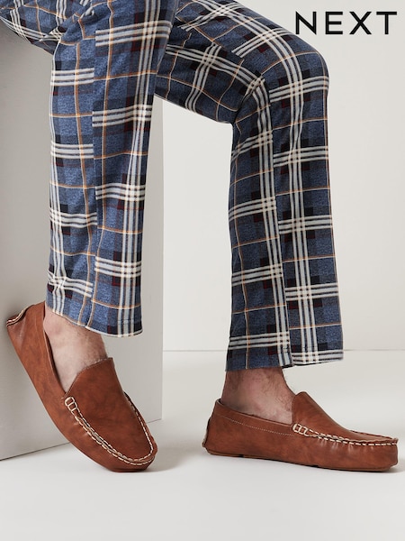 Tan Brown Moccasin Slippers (977585) | €11