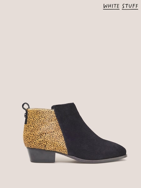 White Stuff Suede Pony Willow Ankle Boots (978068) | 316 LEI