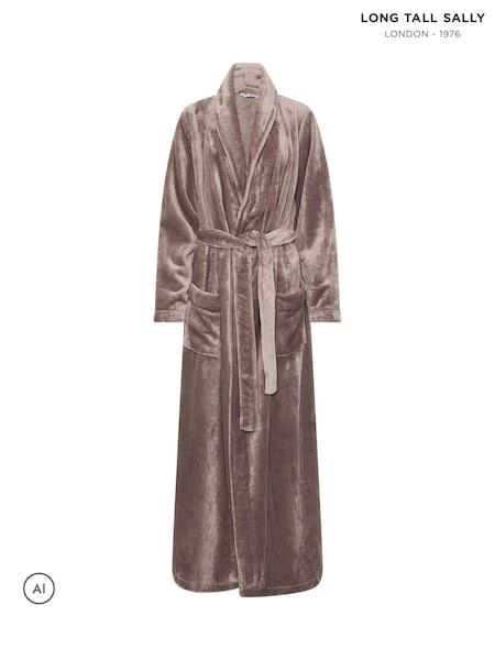 Natural - Long Tall Sally Super Luxe Maxi Dressing Gown