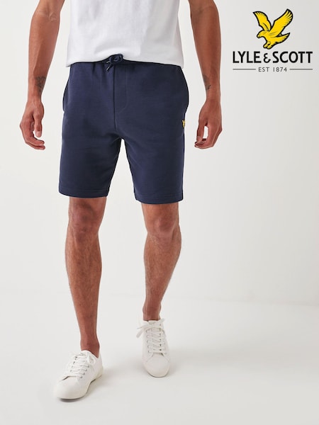 Темно-синий - Lyle & Scott Cotton Jersey Shorts (978553) | €63 - €66