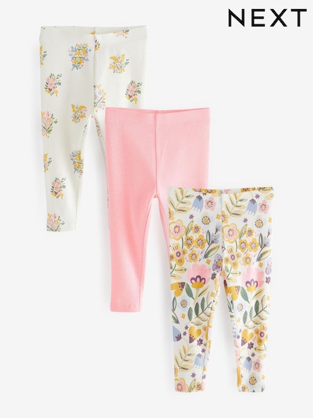 rožnata - Rib Leggings 3 Pack (3mths-7yrs) (978556) | € 12 - € 16
