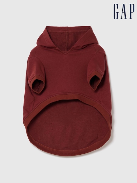 Burgundy Red - Gap Logo Pet Hoodie