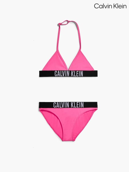Calvin Klein Girls Pink Triangle Bikini Set (97Y917) | € 34