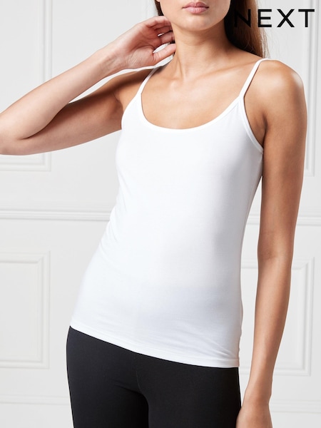 White Thin Strap Vest (980274) | €8