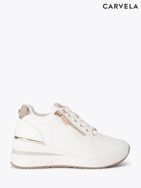 White - Carvela High Rise Trainers