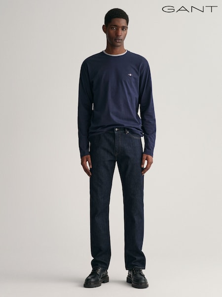 Dunkelblau - Gant Jeans mit regulärer Passform (980747) | 153 €