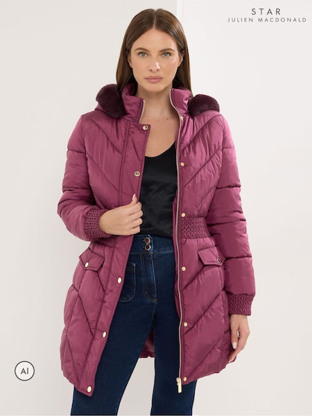 Red - Star By Julien Macdonald Padded Coat
