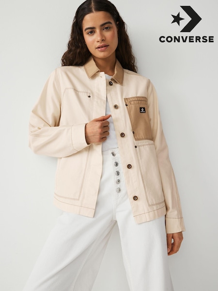 Converse Cream Chore Denim Jacket (980981) | €32