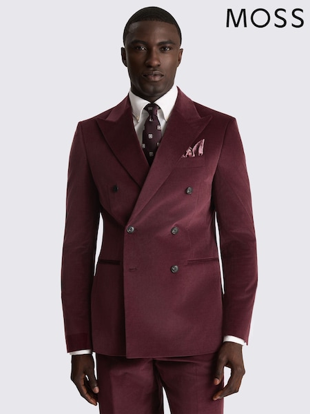 Pink - Regular Moss Tailored Fit Corduory Suit Jacket