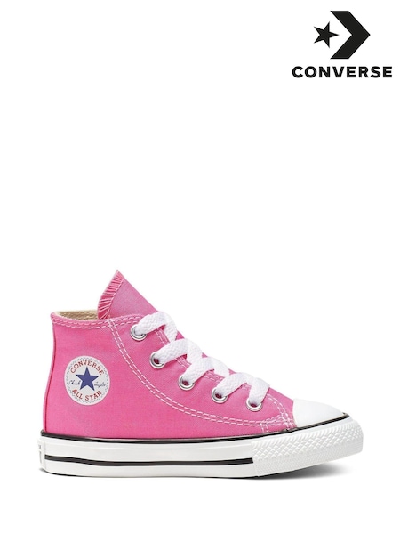 وردي - Converse Chuck Taylor All Star High Infant Trainers (981091) | ‏215 د.إ.‏