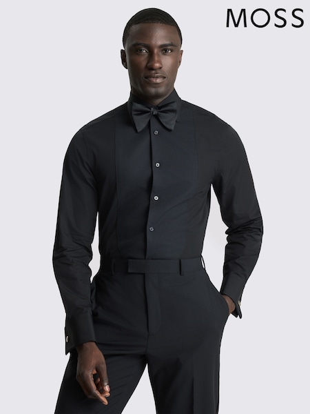 Black - Regular Moss Tailored Fit Dress Shirt