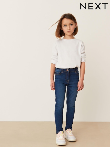 Dark Blue Regular Length Stretch Jeggings (3-16yrs) (981759) | €14 - €20