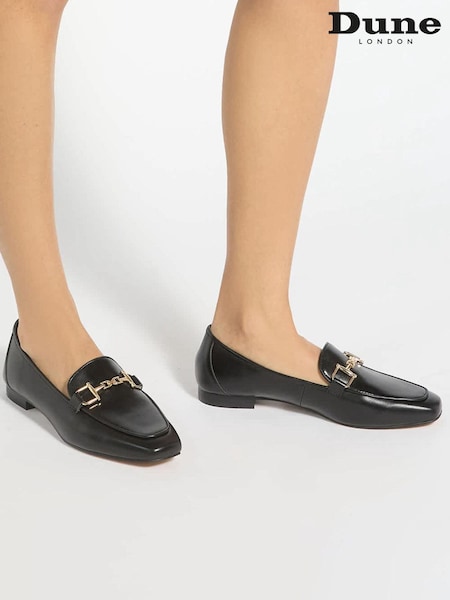 Musta - Dune Londonin kuviolliset loaferit