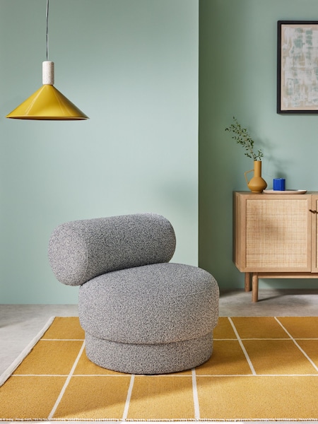 MADE.COM Grey Marl Pax Boucle Selah Accent Chair (982378) | €410