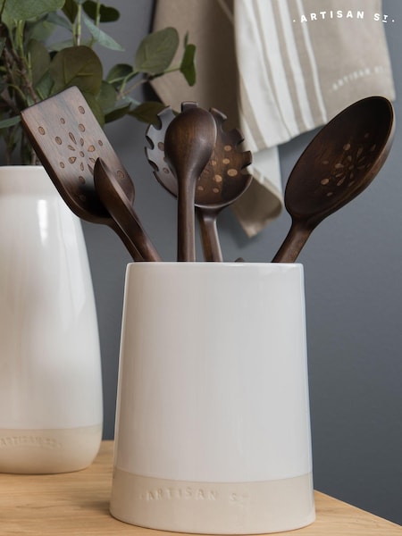 Artisan Street White Utensil Jar (982517) | €23