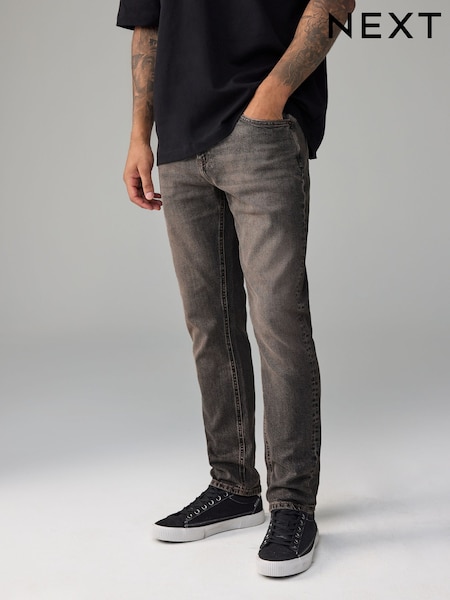 Harmaa keskim - Kape istuvuus - Vintage Wash Denim Jeans (983890) | €28