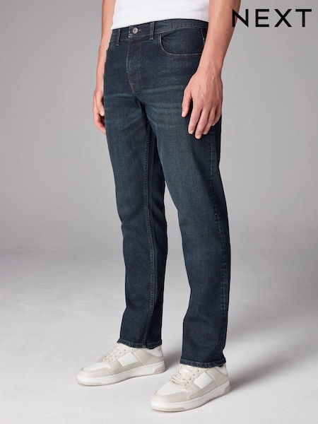 Темный вымытый - Одинарный - Slim Fit Classic Stretch Jeans (983902) | €38