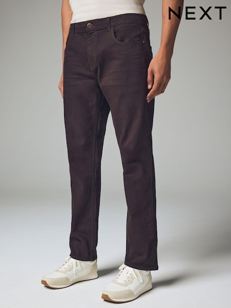Burgundy Red Slim Fit Soft Touch Coloured Jeans (984139) | €17