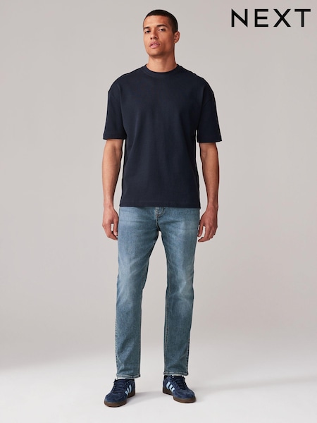 Blå ljus vintage - Enda - Slim Fit Classic Stretch Jeans (984239) | kr460