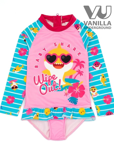 Vanilla Underground Pink Girls Baby Shark Swimsuit (984366) | €27