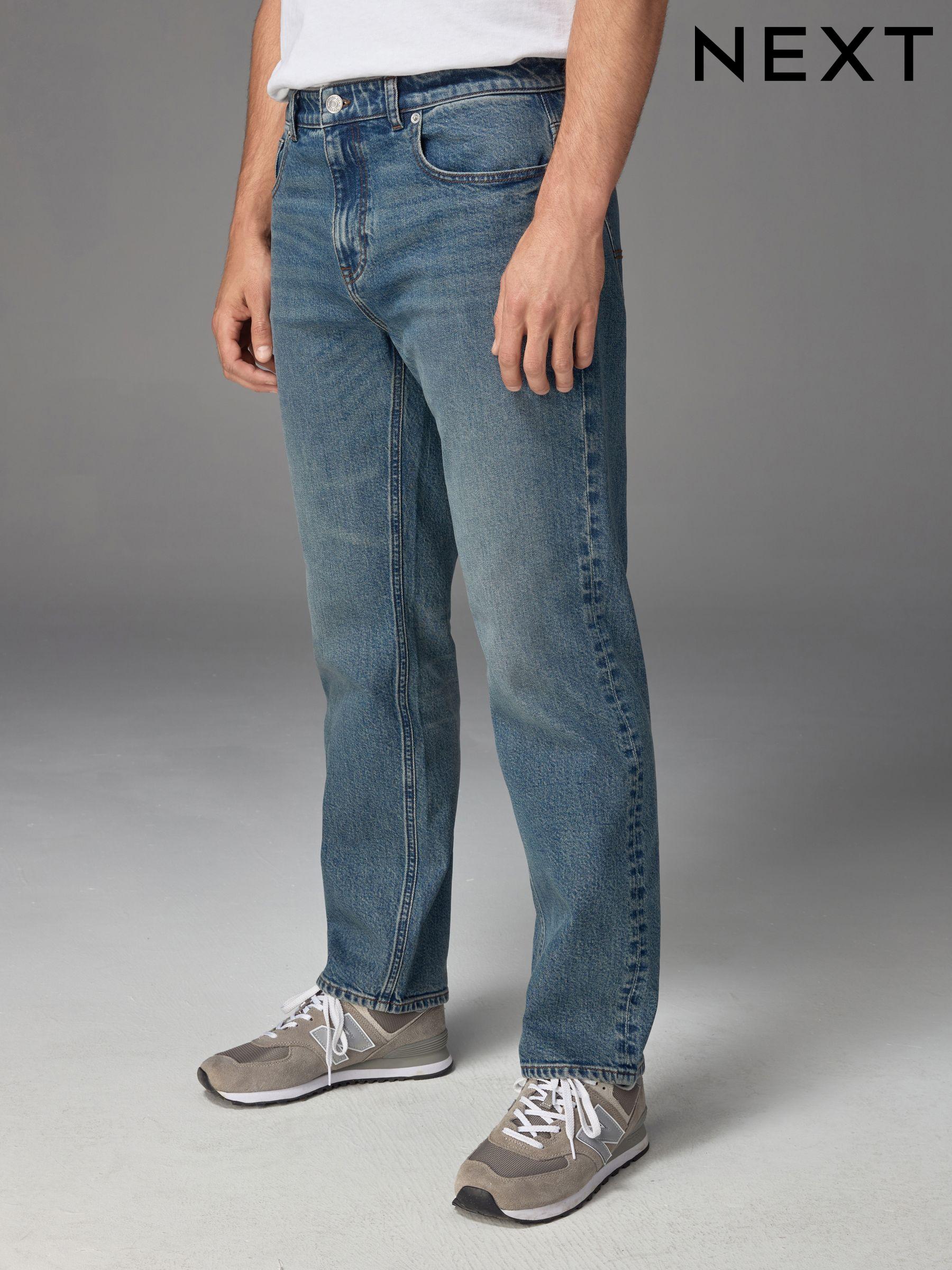 Men s Straight Fit Jeans Slim Straight Cut Jeans Next