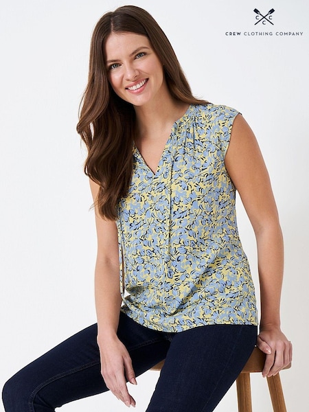 Crew Clothing Company Pastel Pink Floral Print Relaxed Blouse (984602) | €24