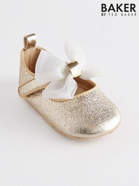 Baker by Ted Baker Baby Girls Padders Shoes With Bow (984791) | €27