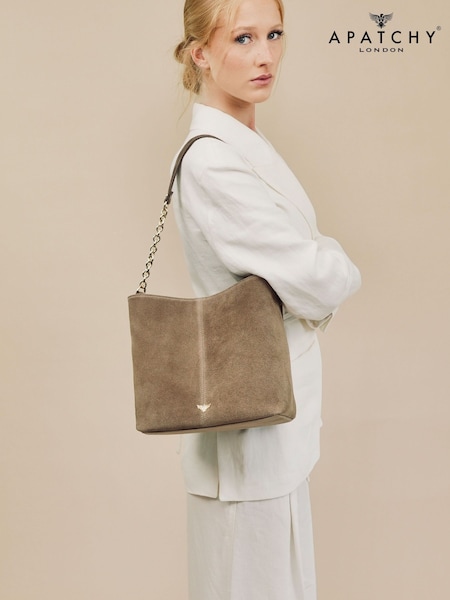 Brown - Apatchy The Izzie Suede Bag