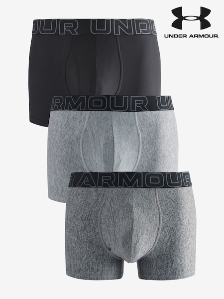Grau - Under Armour Performance Tech 3" Solide Boxershorts 3 Pack (985059) | 52 €