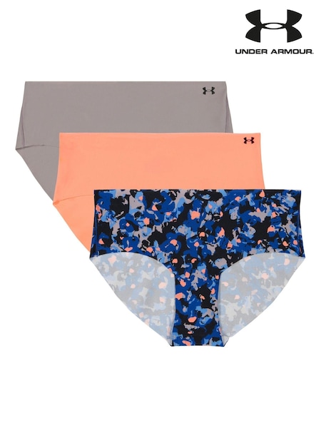 Under Armour Blue Pure Stretch No Show Print Hipsters 3 Pack (985062) | €33