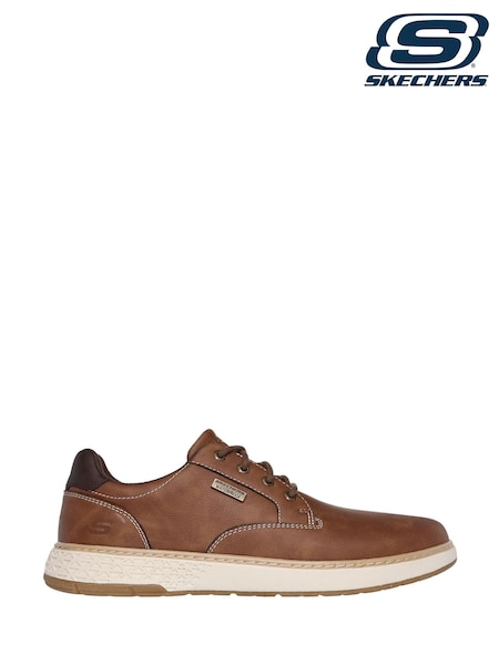 Skechers Brown Mens Garlan Shoes (985380) | €98