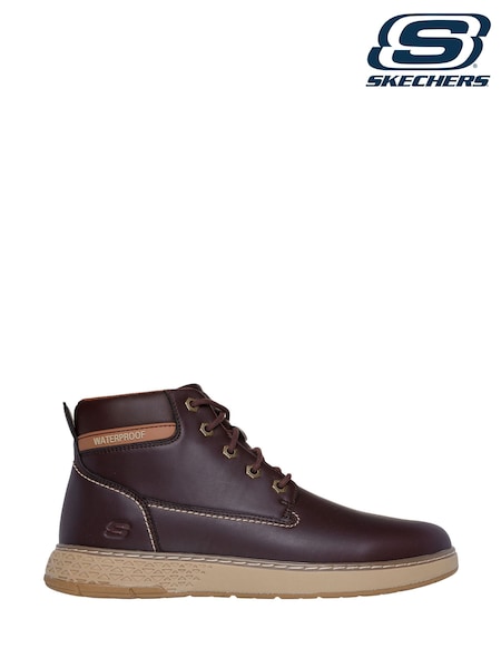 Rojo burdeos - Skechers Mens Garlan Shoes (985444) | 112 €